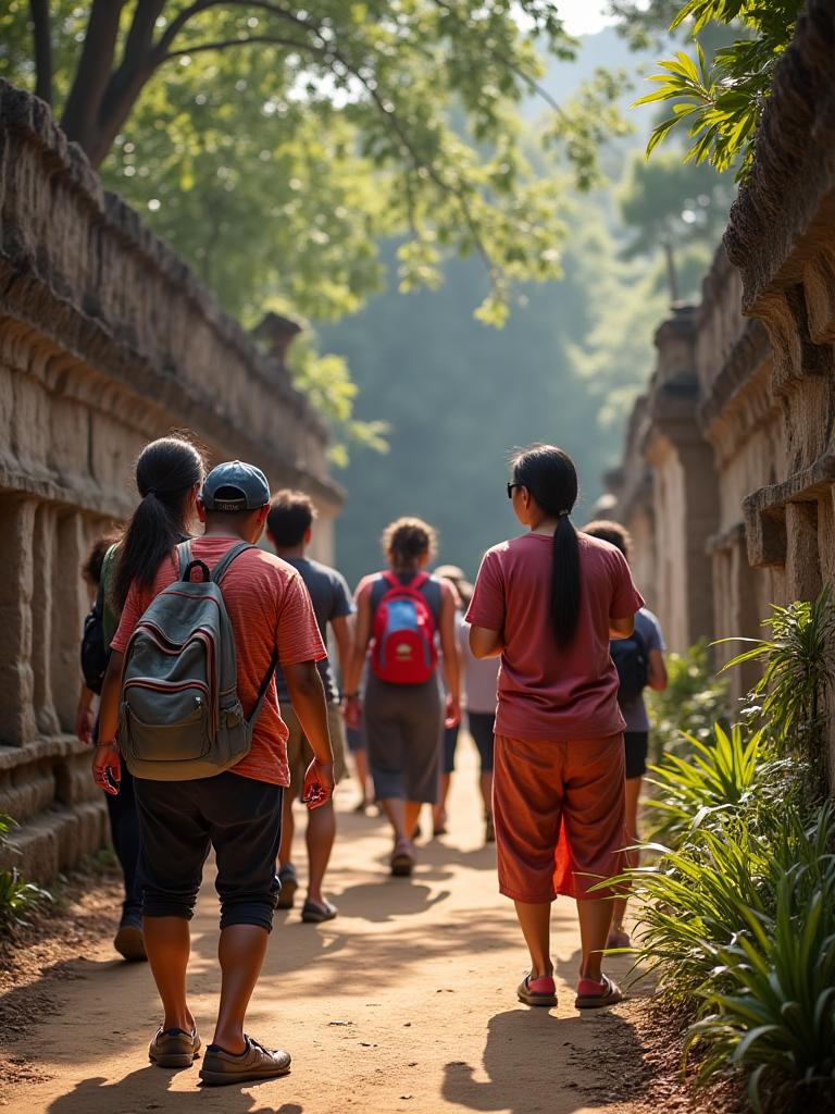 Cultural heritage walk sa indigenous site